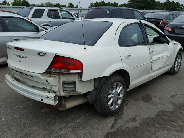 1C3EL46X44N333310 - 2004 CHRYSLER SEBRING LX WHITE photo 4