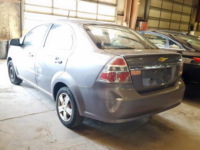 KL1TD5DEXBB208941 - 2011 CHEVROLET AVEO LS SILVER photo 3