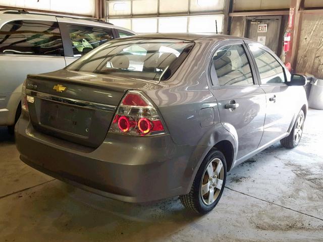 KL1TD5DEXBB208941 - 2011 CHEVROLET AVEO LS SILVER photo 4