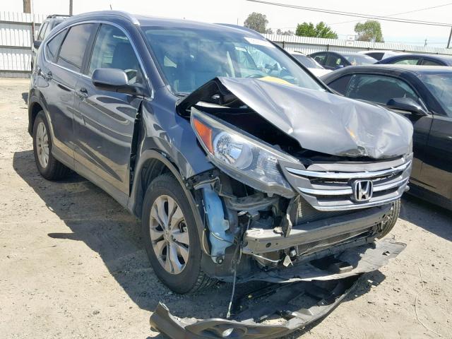 2HKRM4H77EH665380 - 2014 HONDA CR-V EXL CHARCOAL photo 1