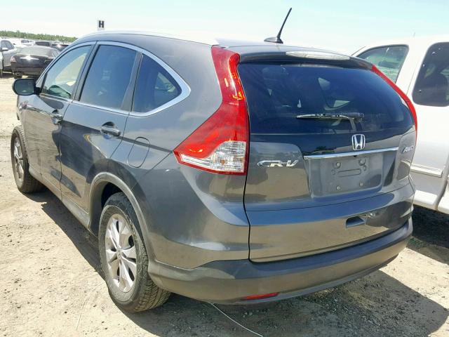 2HKRM4H77EH665380 - 2014 HONDA CR-V EXL CHARCOAL photo 3