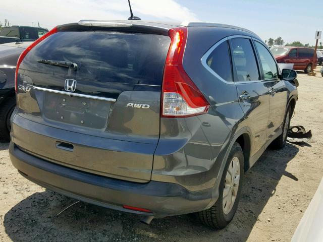 2HKRM4H77EH665380 - 2014 HONDA CR-V EXL CHARCOAL photo 4