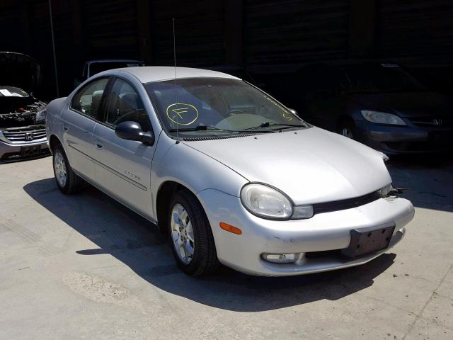 1B3ES46C01D101771 - 2001 DODGE NEON SE SILVER photo 1