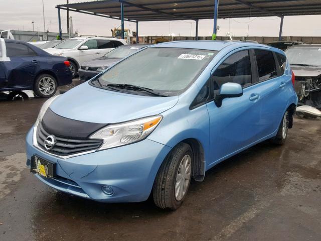 3N1CE2CP4EL414771 - 2014 NISSAN VERSA NOTE BLUE photo 2