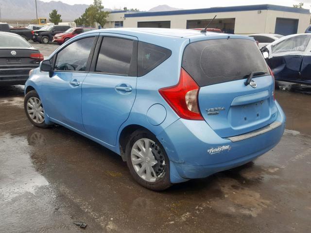 3N1CE2CP4EL414771 - 2014 NISSAN VERSA NOTE BLUE photo 3