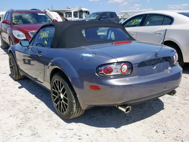 JM1NC25F660105608 - 2006 MAZDA MX-5 MIATA GRAY photo 3