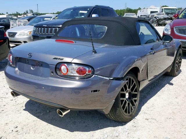 JM1NC25F660105608 - 2006 MAZDA MX-5 MIATA GRAY photo 4