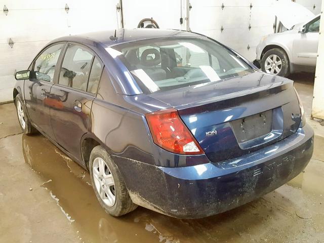 1G8AJ55F07Z204339 - 2007 SATURN ION LEVEL BLUE photo 3