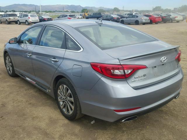 5NPE34AF1HH437284 - 2017 HYUNDAI SONATA SPO SILVER photo 3