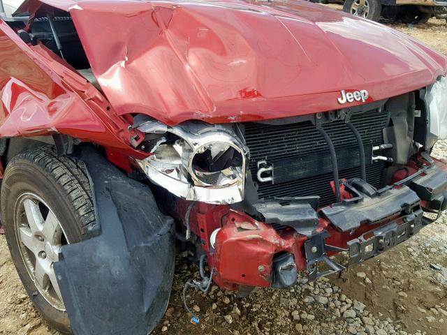 1J4PR4GK0AC160473 - 2010 JEEP GRAND CHER RED photo 9