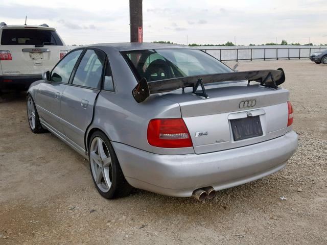 WAURD68D51A102683 - 2001 AUDI S4 2.7 QUA SILVER photo 3