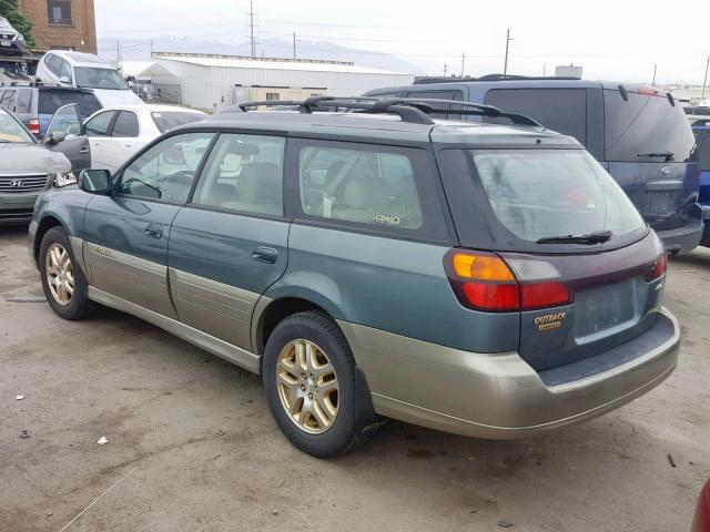 4S3BH686317610464 - 2001 SUBARU LEGACY OUT GREEN photo 3