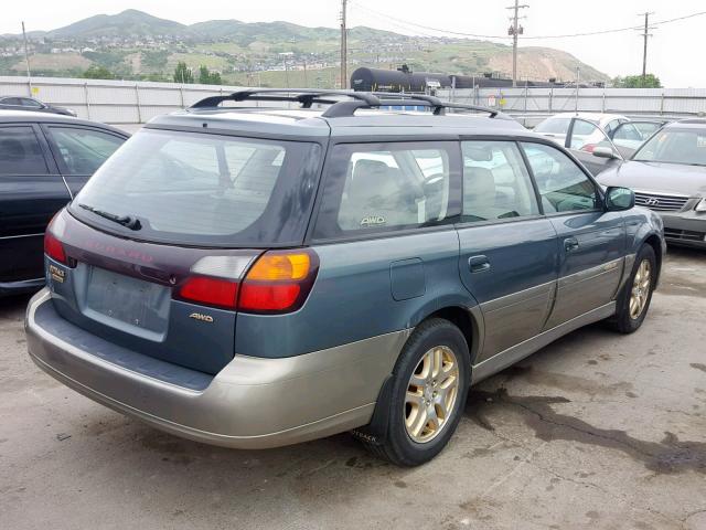 4S3BH686317610464 - 2001 SUBARU LEGACY OUT GREEN photo 4