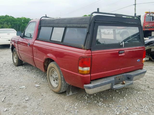 1FTCR10A6PUD67148 - 1993 FORD RANGER RED photo 3