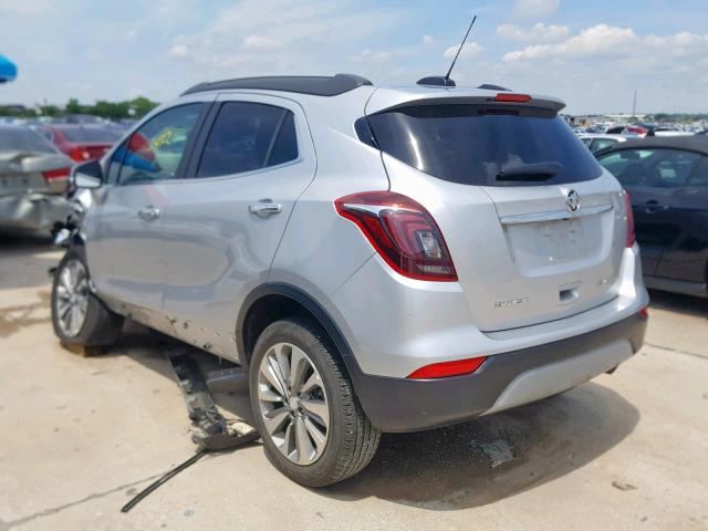 KL4CJASB7JB653990 - 2018 BUICK ENCORE PRE SILVER photo 3