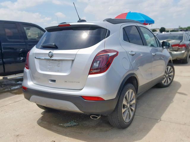 KL4CJASB7JB653990 - 2018 BUICK ENCORE PRE SILVER photo 4