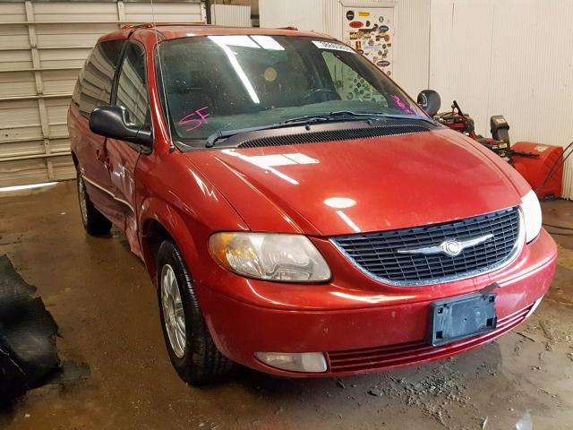 2C8GP64LX4R537065 - 2004 CHRYSLER TOWN & COU RED photo 1