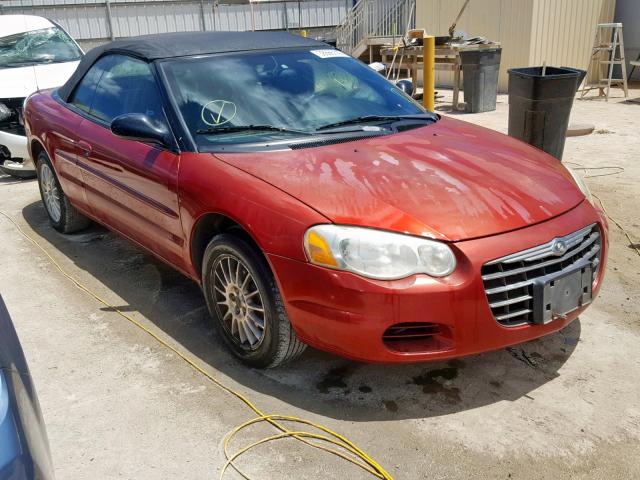 1C3EL45X74N257552 - 2004 CHRYSLER SEBRING LX RED photo 1