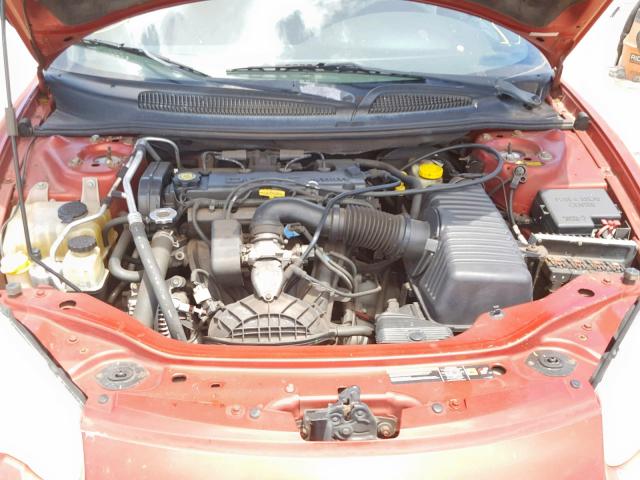 1C3EL45X74N257552 - 2004 CHRYSLER SEBRING LX RED photo 7