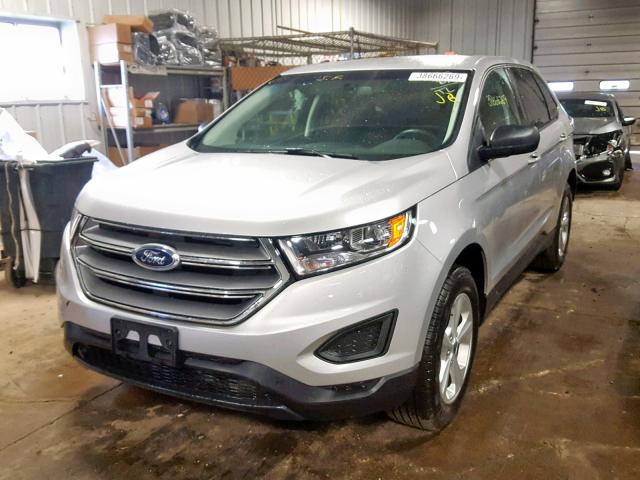 2FMPK4G91JBC37760 - 2018 FORD EDGE SE SILVER photo 2