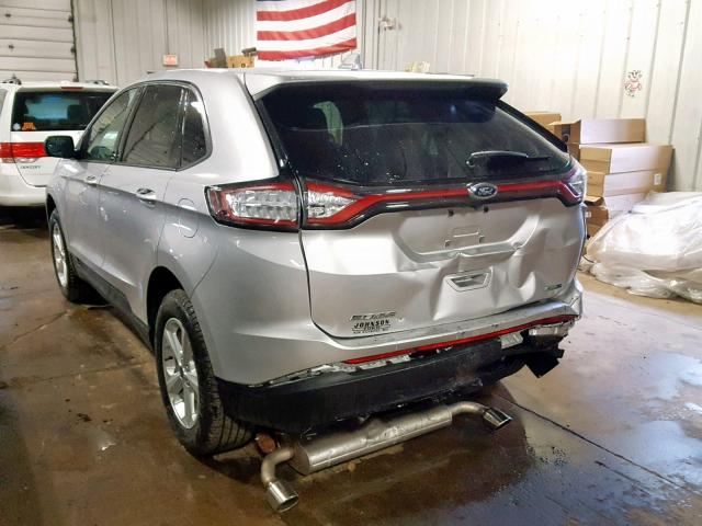 2FMPK4G91JBC37760 - 2018 FORD EDGE SE SILVER photo 3