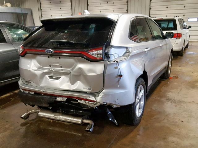 2FMPK4G91JBC37760 - 2018 FORD EDGE SE SILVER photo 4