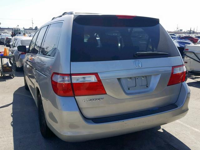 5FNRL38277B004449 - 2007 HONDA ODYSSEY LX SILVER photo 3