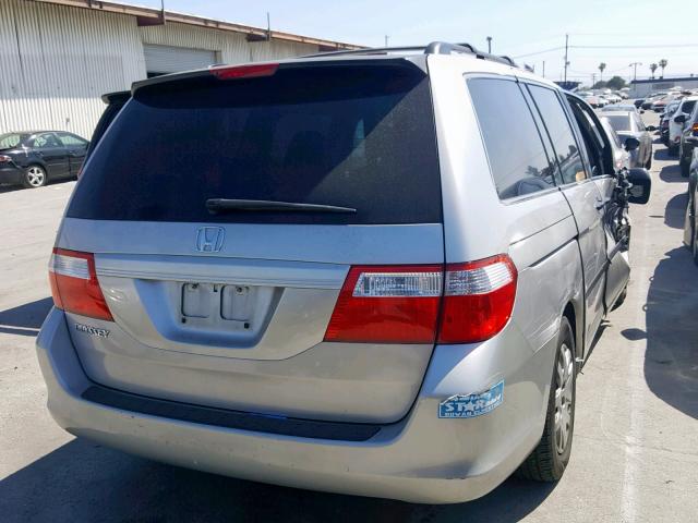 5FNRL38277B004449 - 2007 HONDA ODYSSEY LX SILVER photo 4