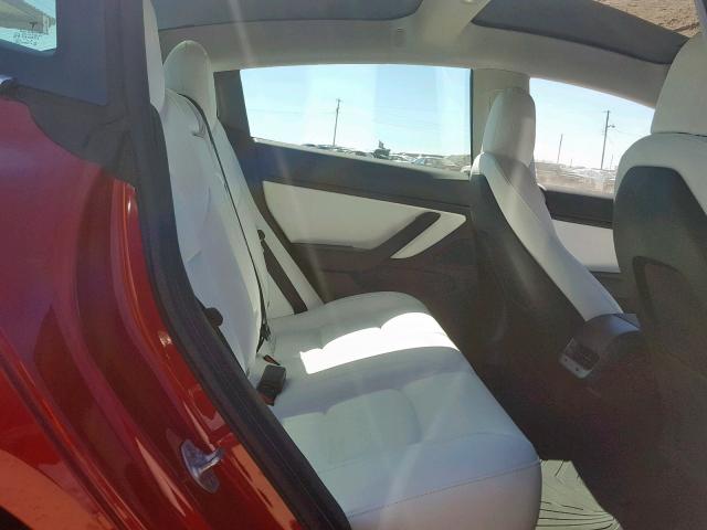 5YJ3E1EA0KF312295 - 2019 TESLA MODEL 3 RED photo 6