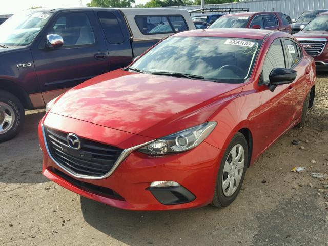 JM1BM1T76E1210034 - 2014 MAZDA 3 SV RED photo 2