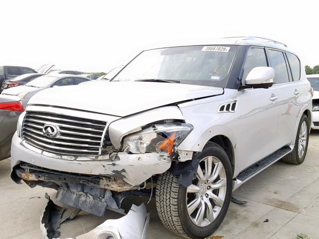 JN8AZ2NF2D9550471 - 2013 INFINITI QX56 SILVER photo 2