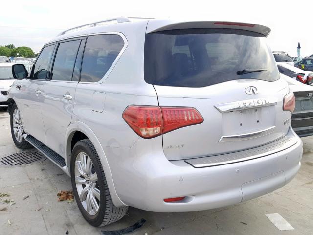 JN8AZ2NF2D9550471 - 2013 INFINITI QX56 SILVER photo 3