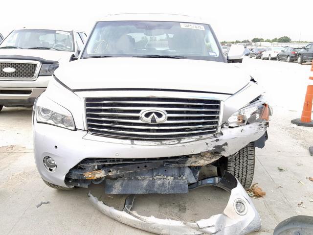 JN8AZ2NF2D9550471 - 2013 INFINITI QX56 SILVER photo 9