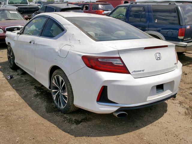 1HGCT2B83HA000388 - 2017 HONDA ACCORD EXL WHITE photo 3