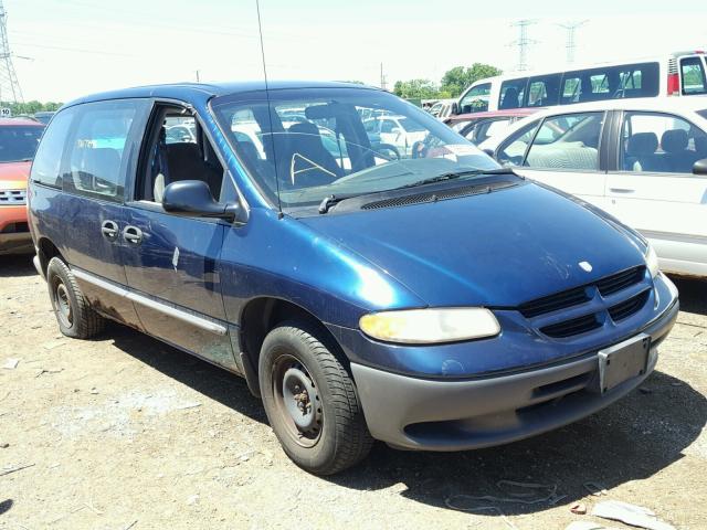 2B4FP25B9YR520563 - 2000 DODGE CARAVAN BLUE photo 1