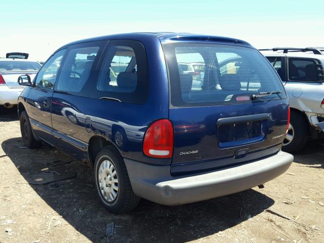 2B4FP25B9YR520563 - 2000 DODGE CARAVAN BLUE photo 3