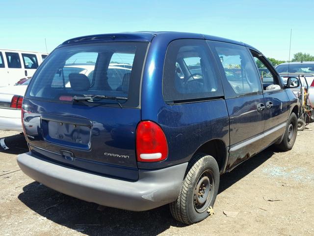 2B4FP25B9YR520563 - 2000 DODGE CARAVAN BLUE photo 4