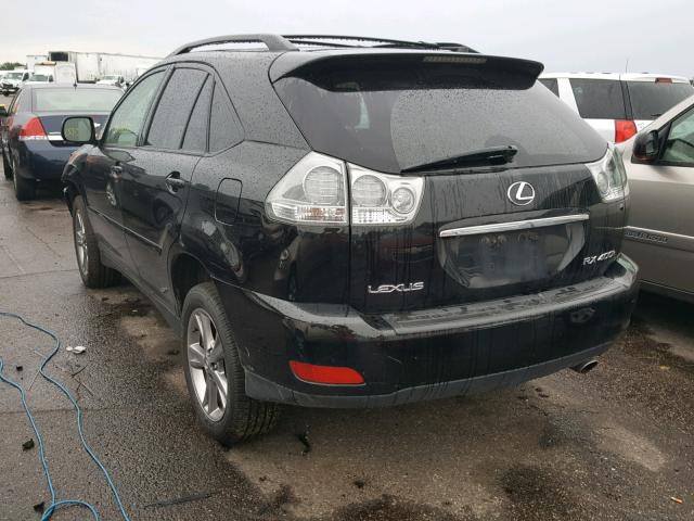 JTJHW31U460012467 - 2006 LEXUS RX 400H BLACK photo 3