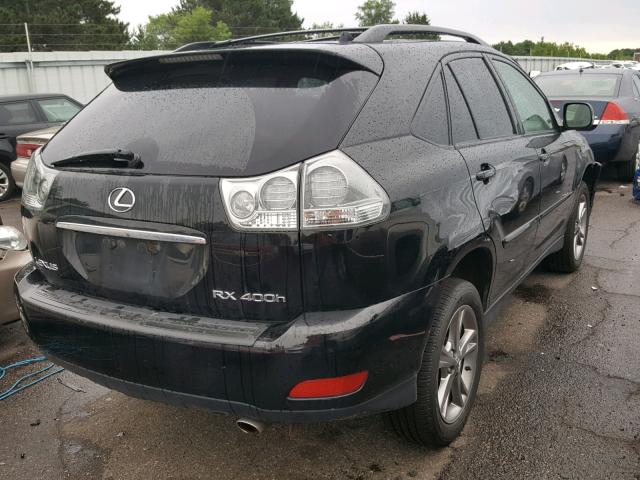 JTJHW31U460012467 - 2006 LEXUS RX 400H BLACK photo 4