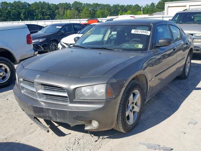 2B3CA3CV1AH267391 - 2010 DODGE CHARGER SX GRAY photo 2