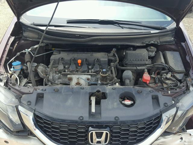 2HGFB2F90FH509775 - 2015 HONDA CIVIC EXL 栗色 照片 7
