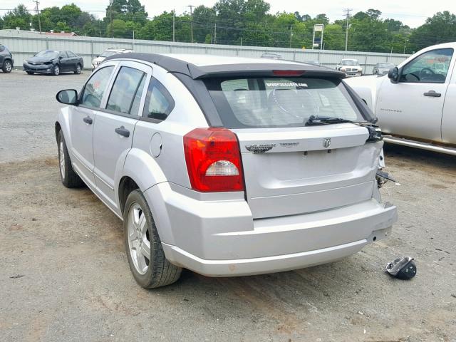 1B3HB48B17D320653 - 2007 DODGE CALIBER SX SILVER photo 3