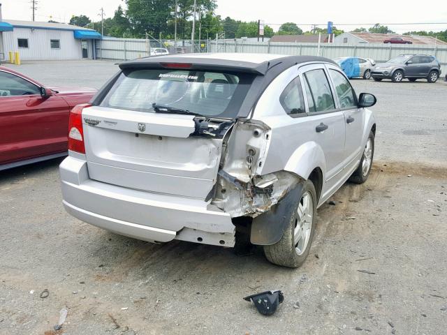 1B3HB48B17D320653 - 2007 DODGE CALIBER SX SILVER photo 4