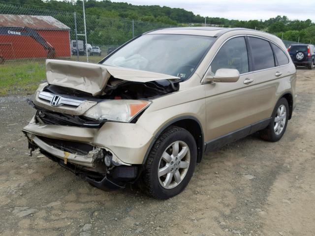 5J6RE48788L021376 - 2008 HONDA CR-V EXL GOLD photo 2