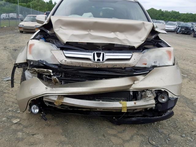 5J6RE48788L021376 - 2008 HONDA CR-V EXL GOLD photo 9