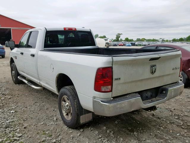 3D7TT2CT5BG600586 - 2011 DODGE RAM 2500 WHITE photo 3