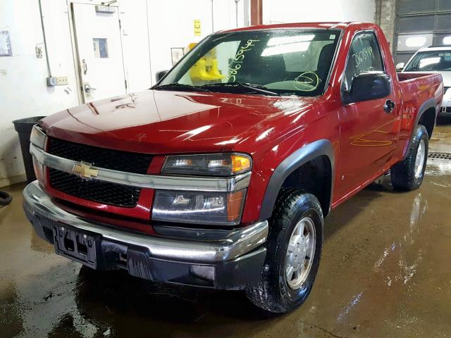 1GCDT146968193420 - 2006 CHEVROLET COLORADO RED photo 2