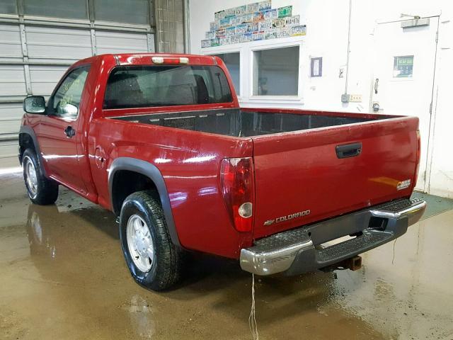 1GCDT146968193420 - 2006 CHEVROLET COLORADO RED photo 3