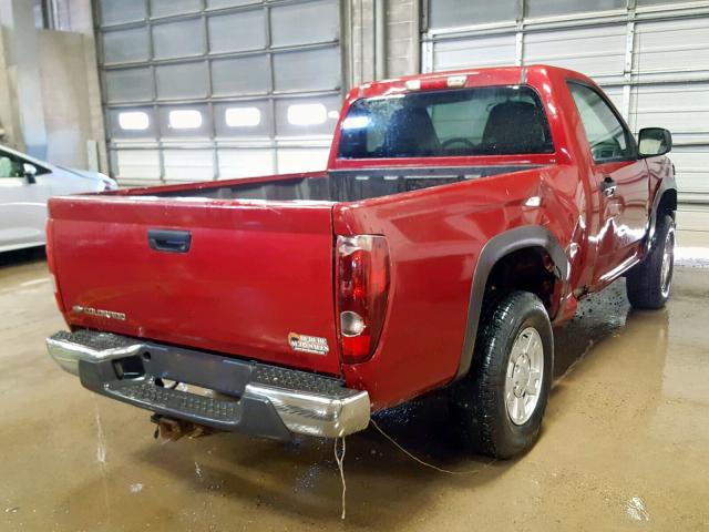 1GCDT146968193420 - 2006 CHEVROLET COLORADO RED photo 4