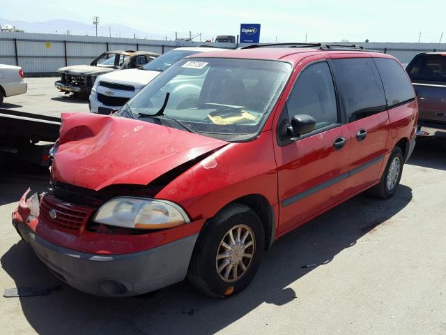 2FMZA51431BC25821 - 2001 FORD WINDSTAR L RED photo 2